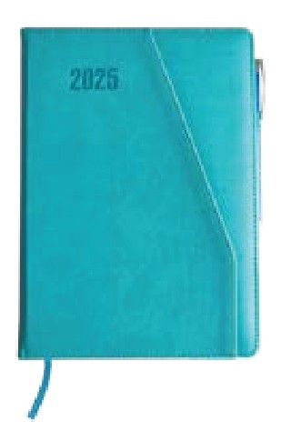 [D27-04] Teal Diary with Pen Loop