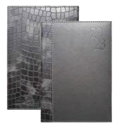 Snakeskin Diary (Black/Black, Regular 6" x 8.5")